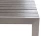 Ensemble de jardin en aluminium et bois composite gris NARDO_47363