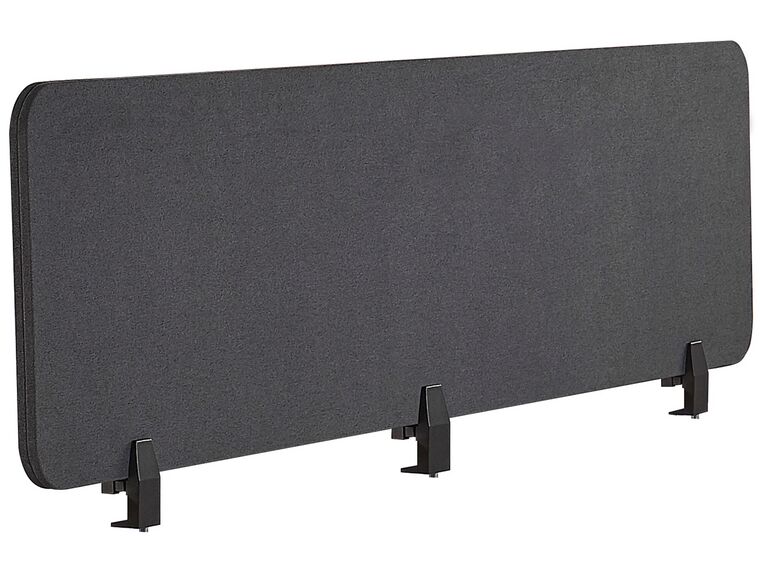 Sötétszürke Asztali Térelválasztó Panel 180 x 40 cm WALLY_800847