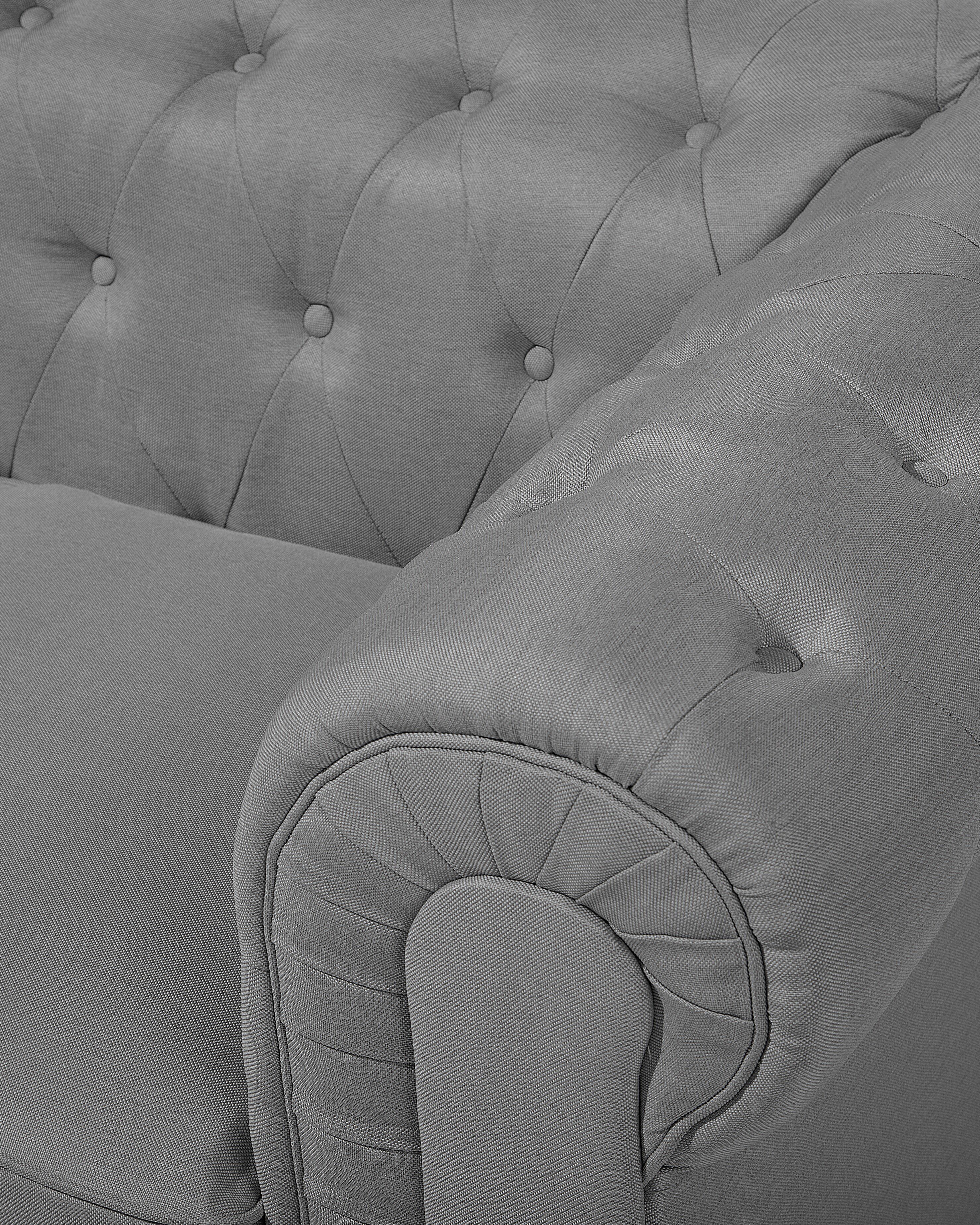 Fotel duży szary CHESTERFIELD