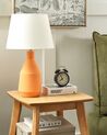 Keramická stolní lampa oranžová LAMBRE_878591