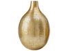 Conjunto de 2 vasos decorativos em metal dourado MOHENJO_824582