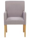 Fabric Dining Chair Light Grey ROCKEFELLER_770983