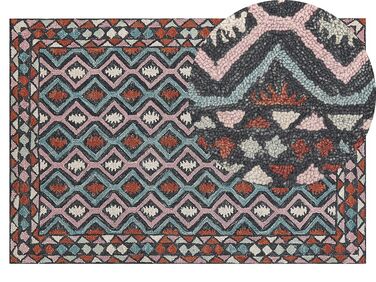 Tapis en laine 140 x 200 cm multicolore HAYMANA