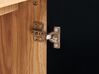 Sideboard heller Holzfarbton/Schwarz 2 Türen BRISTOW_872265