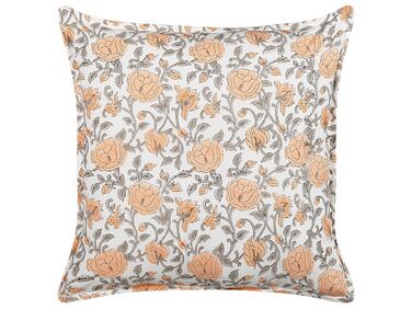 Cotton Cushion Flower Pattern 45 x 45 cm Multicolour MEADIA