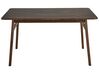 Mesa de comedor de madera de caucho oscura 140 x 85 cm VENTERA_832102