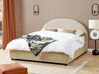 Polsterbett beige mit Bettkasten hochklappbar 160 x 200 cm VAUCLUSE_876837