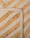 Teppich Jute-Baumwolle beige 140 x 200 cm PIRLI_757929