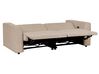 2-Sitzer Sofa Cord sandbeige USB-Port elektrisch verstellbar ULVEN_913250
