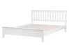 Bílá dřevěná postel s rámem MAYENNE 160x200 cm_734357