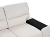 Conjunto de sofás com 5 lugares em tecido creme claro VOGAR_901169