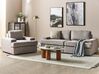 4 Seater Fabric Living Room Set Taupe ALLA_893736