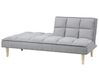 Fabric Sofa Bed Light Grey SILJAN_702077