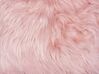 Set of 2 Faux Fur Cushions 42 x 42 cm Pink LUBHA_801542