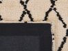 Teppich beige / schwarz 80 x 150 cm geometrisches Muster Kurzflor MIDYAT _830980