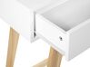 Tavolino consolle bianco e legno chiaro 101 x 36 cm SULLY_848834