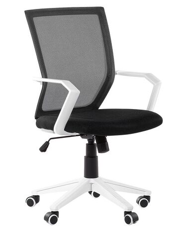 Swivel Desk Chair Black RELIEF