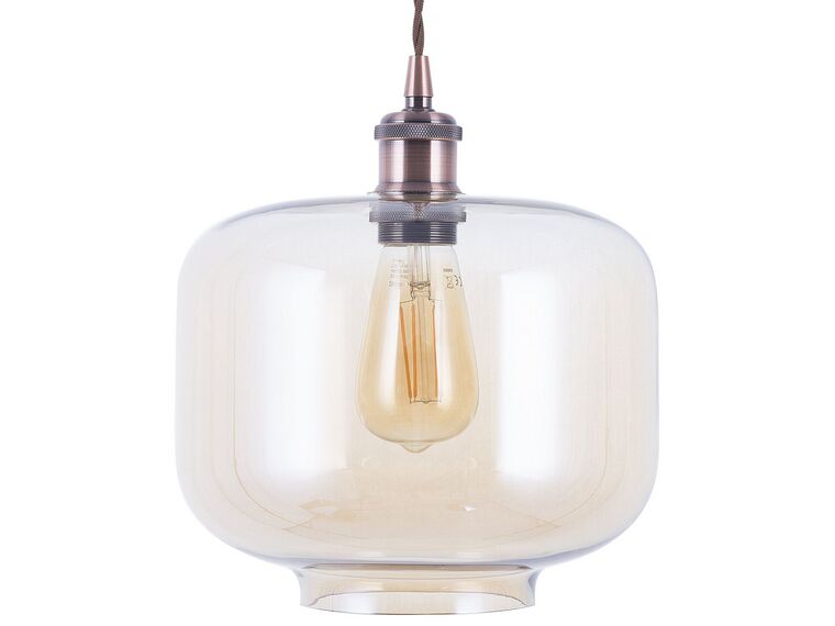 Lámpara colgante cobre/vidrio LANATA_694803