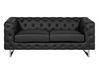 Faux Leather Sofa Set Black VISSLAND_741261