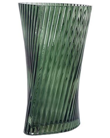 Vaso de vidro verde escuro 26 cm MARPISSA