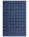 Teppich marineblau 140 x 200 cm Kurzflor CIZRE_750441