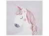 Set of 3 Animals Canvas Art Prints 30 x 30 cm Grey and Pink TIMIA_819757