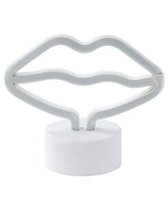 LED-neonvalaisin huulet vaaleanpunainen FRANCIS LED-neonvalaisin huulet vaaleanpunainen FRANCIS