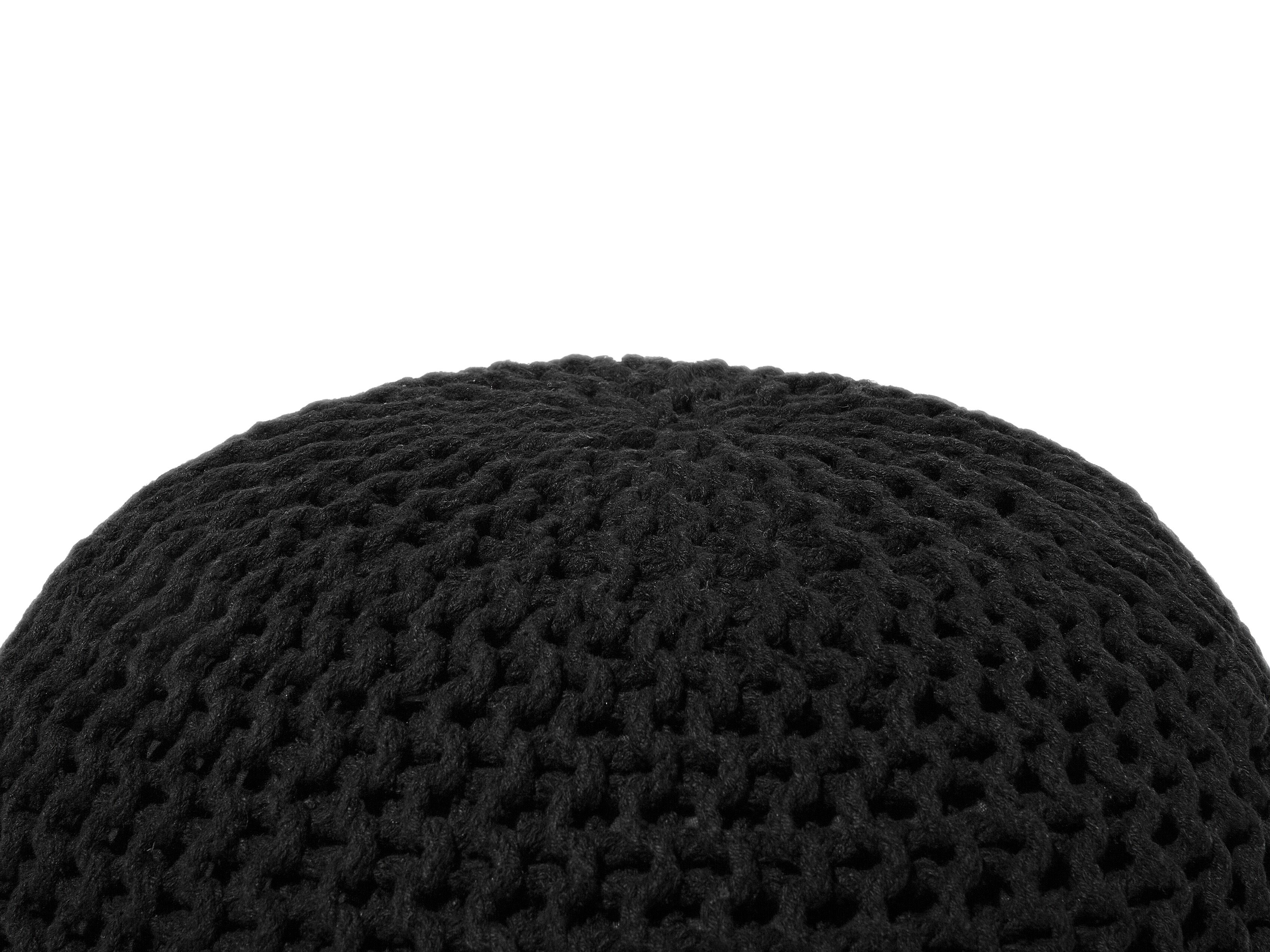 Puf 50 x 35 cm czarny CONRAD