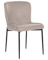 Set di 2 sedie tessuto grigio talpa ADA_873714