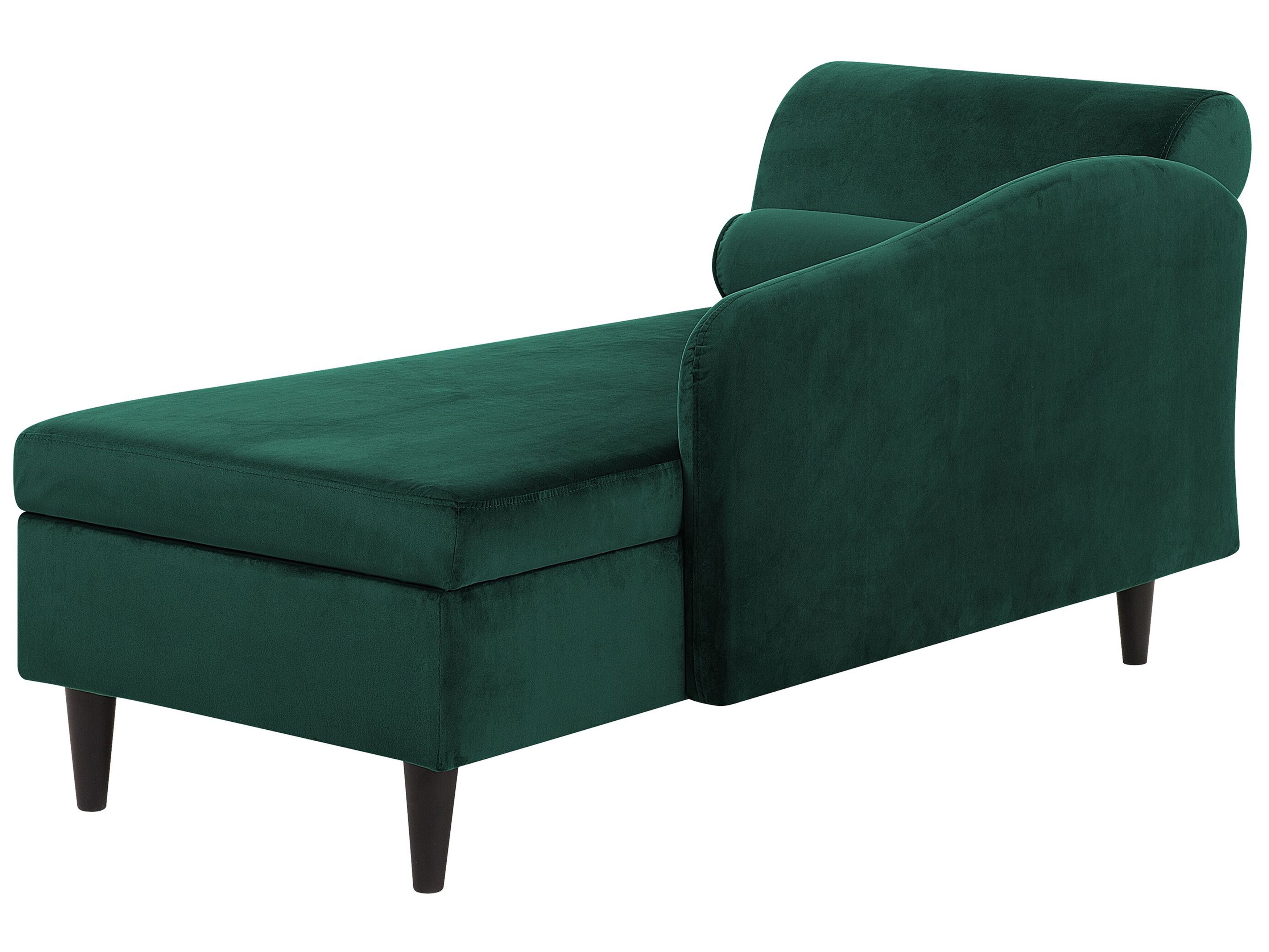 Chaise longue côté droit NIMES Velours Noir