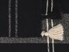 Manta decorativa em algodão preto 130 x 170 cm KULAC_864079