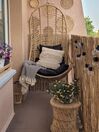 PE Rattan Hanging Chair with Stand Natural PINETO_827392