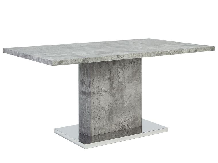 Ruokapöytä harmaa 160 x 90 cm PASADENA_694986