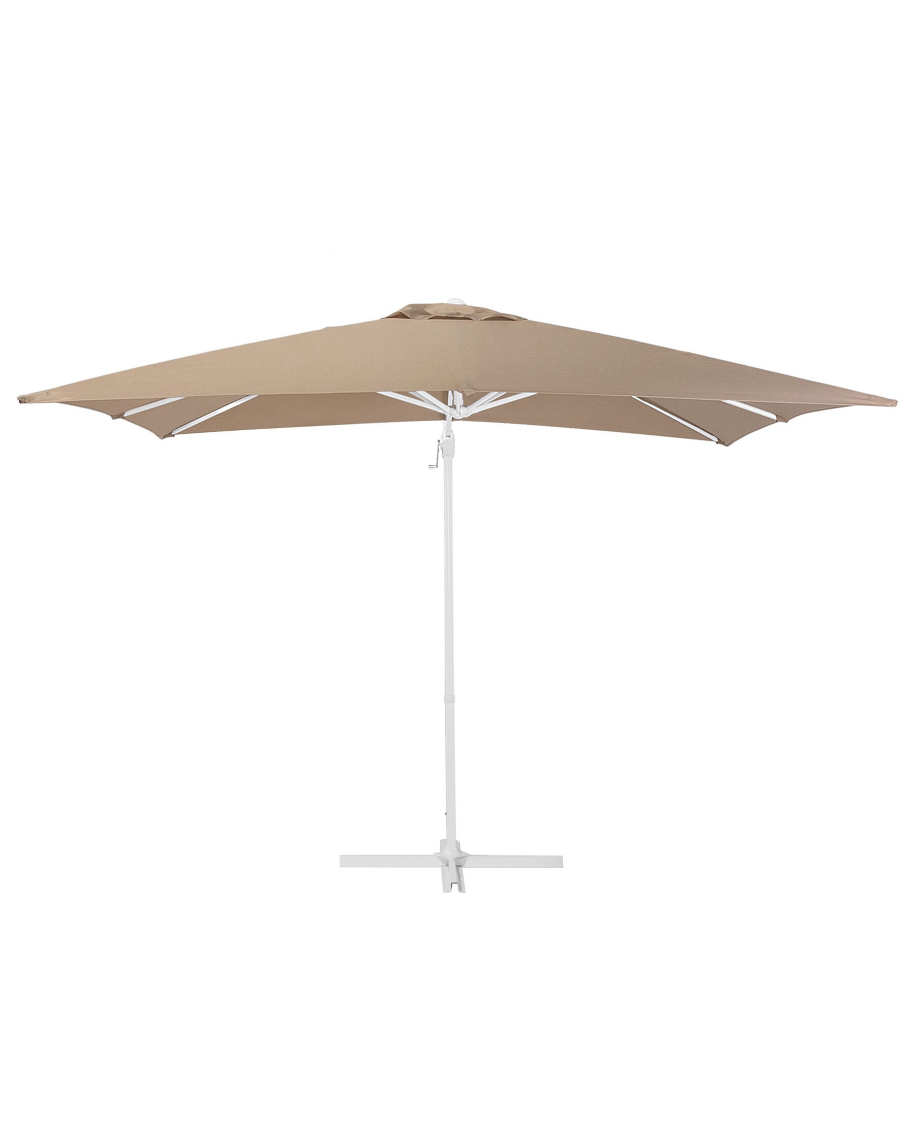 Ombrellone da giardino mocca bianco 250 x 250 x 235 cm MONZA | Leroy Merlin Ombrellone da giardino mocca bianco 250 x 250 x 235 cm MONZA | Leroy Merlin