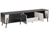 TV Stand Concrete Effect with Black BLACKPOOL_775106