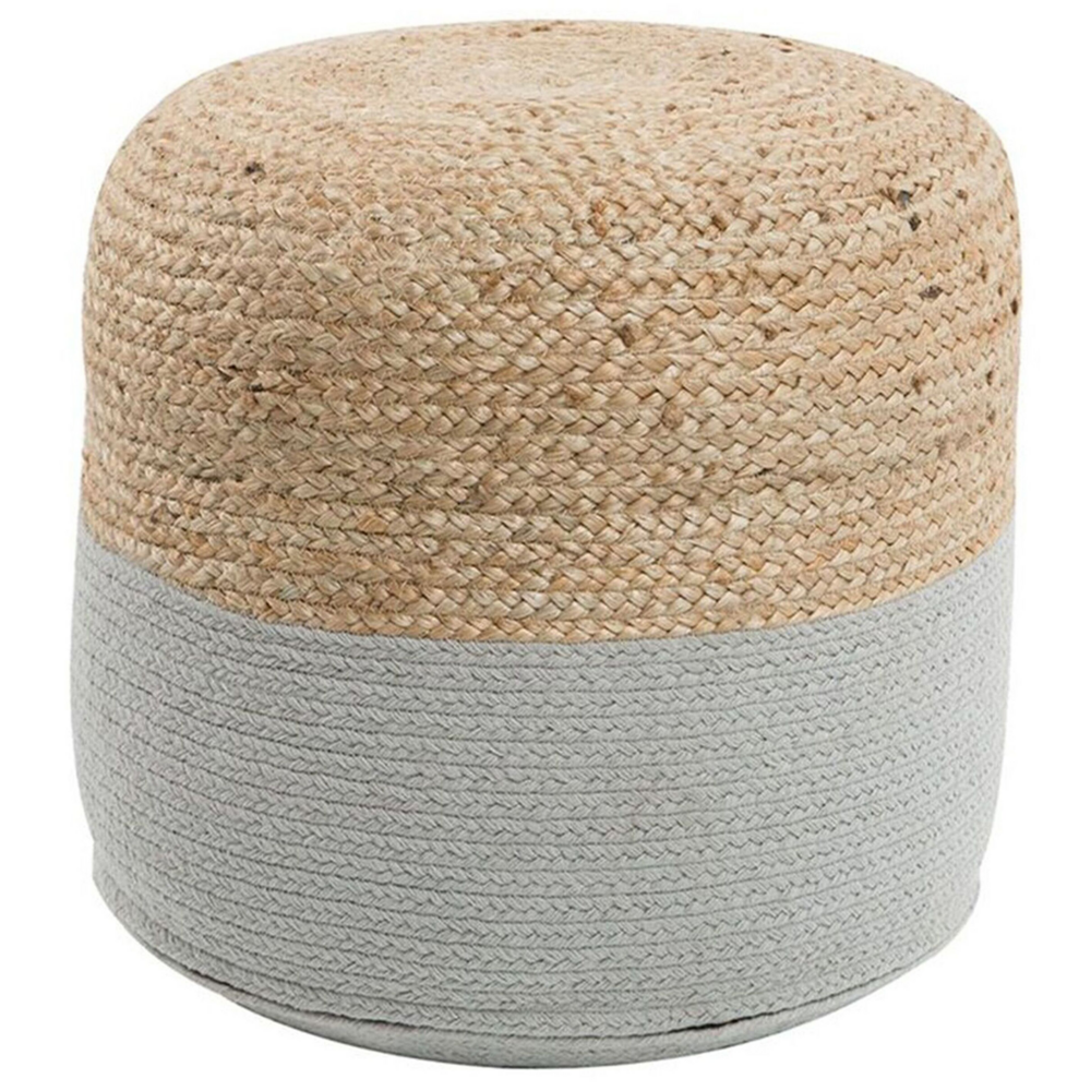 Puf ø 46 cm szary DALAMA