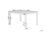 Table de jardin en aluminium gris 150 x 90 cm COMO_741514