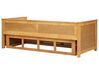 Drevená rozkladacia posteľ s úložným priestorom 90/180x200 cm svetlé drevo CAHORS_912566