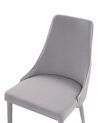 Set of 2 Fabric Dining Chairs Grey CAMINO_812622