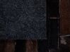 Kožený patchworkový koberec 140 x 200 cm hnědý AKSEKI_764601
