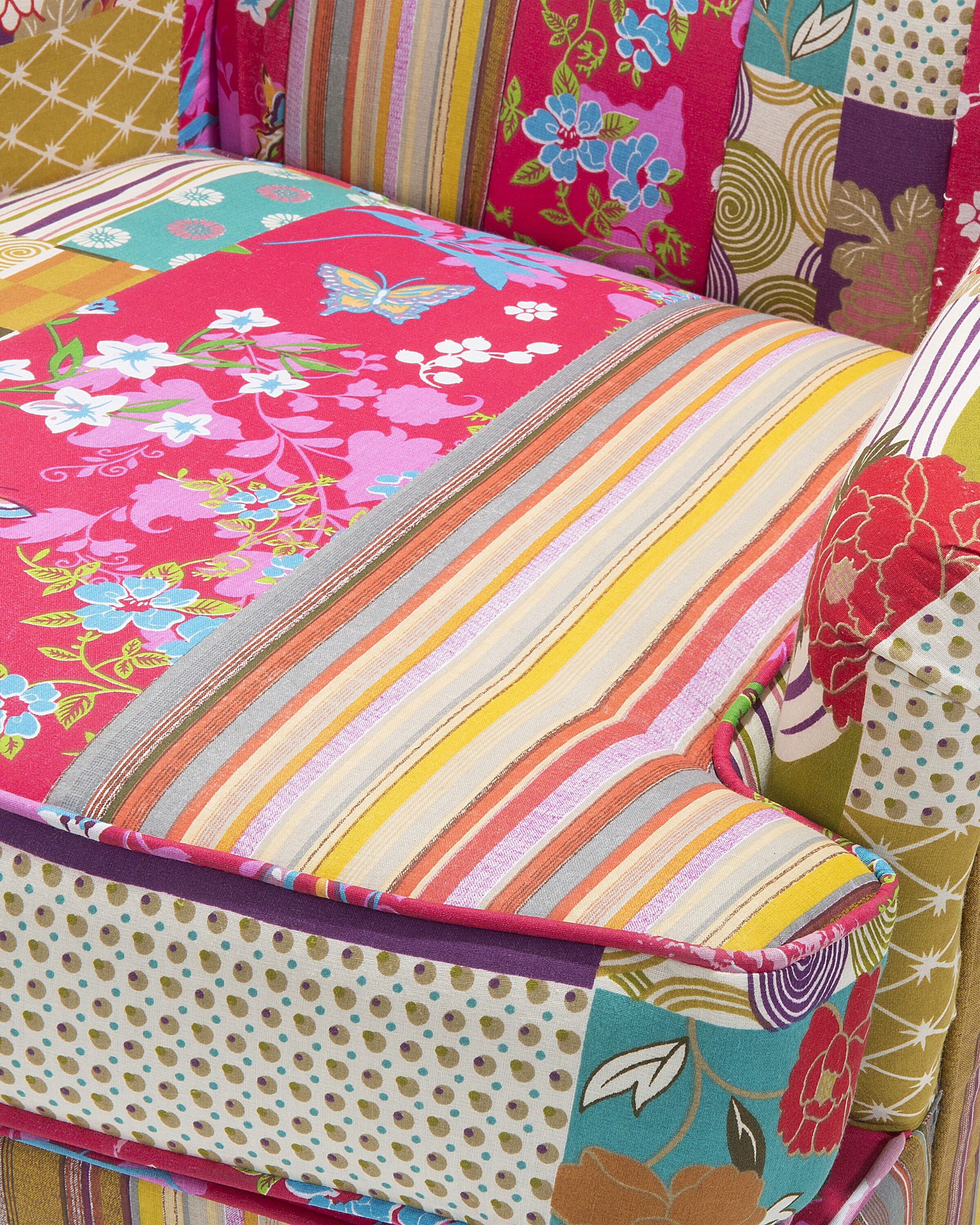 Fotel uszak patchwork wielokolorowy MOLDE