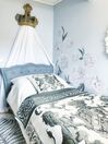 Čalúnená posteľ s úložným priestorom 90 x 200 cm sivá METZ_724524