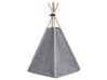 Cuccia tenda per animali feltro grigio chiaro 35 x 40 cm ULUBEY_783927