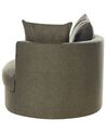 Swivel Fabric Armchair Green DALBY_906428