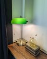 Lampa bankierska metalowa zielona ze złotym MARAVAL_908607
