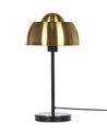 Lampe de bureau en métal noir et doré SENETTE _877600