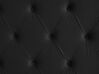 Dubbelsäng 140 x 200 cm sammet svart LUBBON_833815