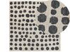 Vlněný koberec 200 x 200 cm béžový/ černý HAVRAN_836386