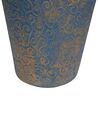 Jarrón decorativo de cerámica dorado/azul turquesa 51 cm MASSA_742398