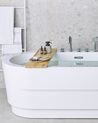 Badewanne freistehend weiß mit Armatur oval 170 x 80 cm EMPRESA_785202